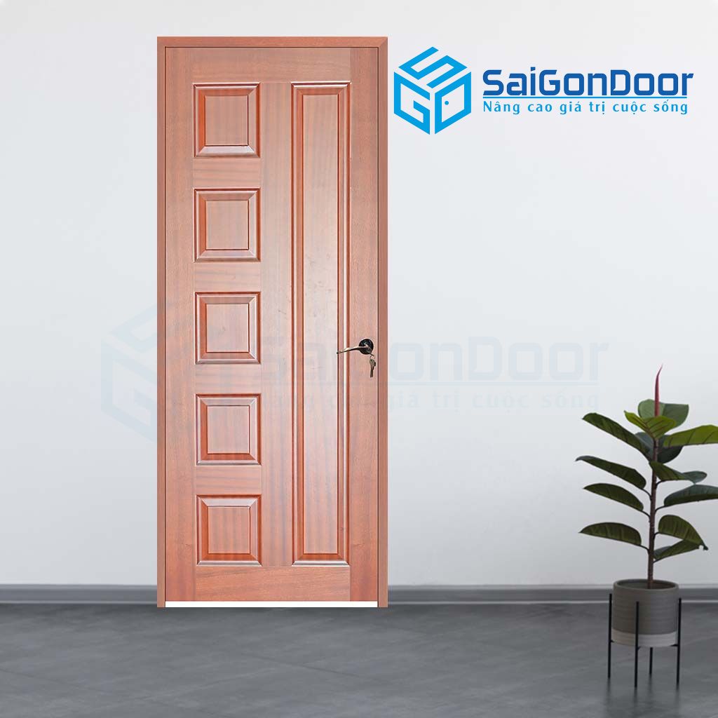 Tránh cửa nhà vệ sinh đối diện với cửa gỗ phòng ngủ