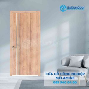 Cửa Gỗ MDF Melamine P1R2 inox