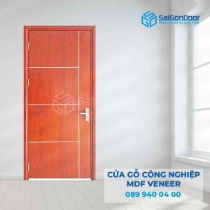 Cửa Gỗ MDF Veneer P1R4b xoan dao 2