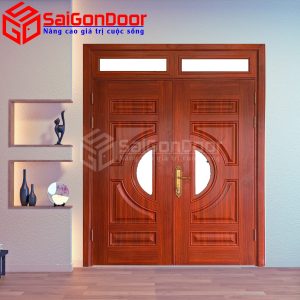 Cửa Thép Vân Gỗ SGD-KM.TVG-2C-1