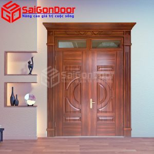 Cửa Thép Vân Gỗ SGD-KM.TVG-2C-15