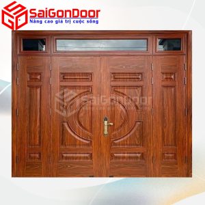 Cửa Thép Vân Gỗ SGD-KM.TVG-4C.35n.